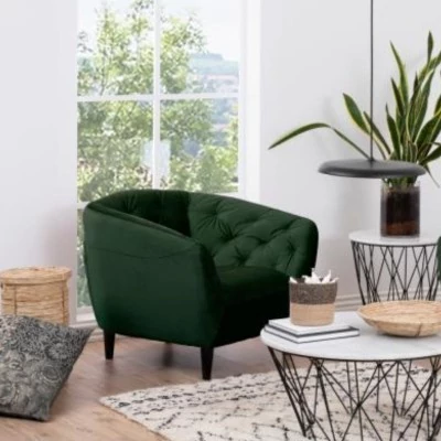 Fauteuil en tissu Ria - Hellin