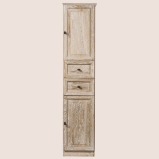 Colonne de salle de bain en chêne blanchi droite VIENNE II - HELLIN