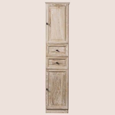 Colonne de salle de bain en chêne blanchi droite VIENNE II - HELLIN