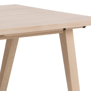 Table à manger rectangulaire en bois blanchi L200 ALISIA - HELLIN