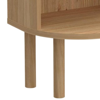 Table de chevet demi-cercle 1 tiroir 1 niche MACON - HELLIN