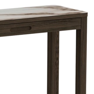 Console rectangulaire en céramique et chêne fumé L100 SIMONE - HELLIN