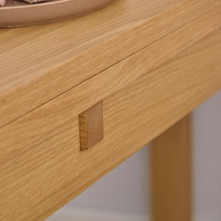 Table rectangulaire à volets chêne clair 2/4 places L120 MILA - HELLIN