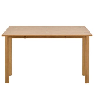 Table rectangulaire à volets chêne clair 2/4 places L120 MILA - HELLIN