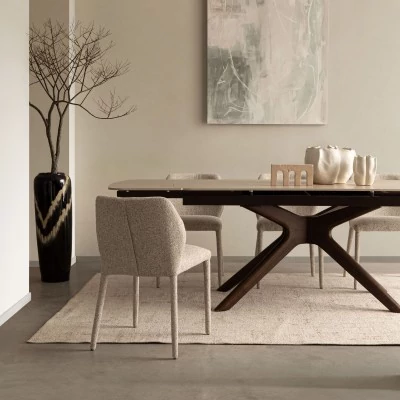 Table rectangulaire extensible céramique 6/10 places L170/250 MARINE - HELLIN