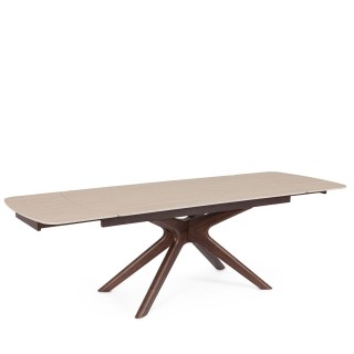 Table rectangulaire extensible céramique 6/10 places L170/250 MARINE - HELLIN