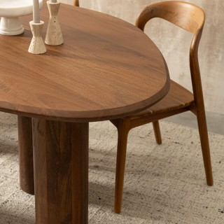 Table à manger ovale en manguier 8 personnes L200 BLAS - HELLIN