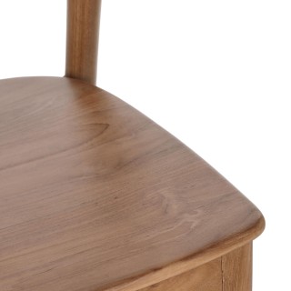 Chaises de salle à manger en bois de teck (lot de 2) JUNE - HELLIN