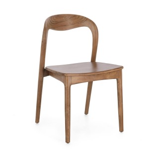 Chaises de salle à manger en bois de teck (lot de 2) JUNE - HELLIN