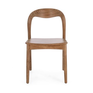 Chaises de salle à manger en bois de teck (lot de 2) JUNE - HELLIN