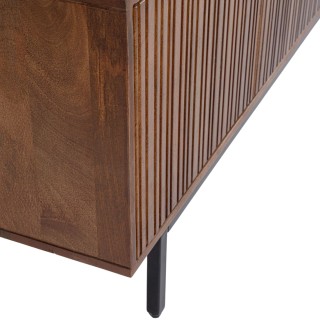 Meuble TV en manguier et métal 4 portes KATA L170 - HELLIN