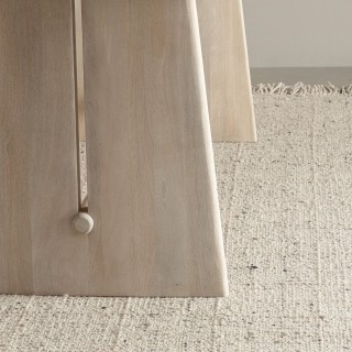 Table rectangulaire en manguier massif blanchi 8 places L200 TOKYO - HELLIN