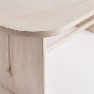 Table rectangulaire en manguier massif blanchi 8 places L200 TOKYO - HELLIN