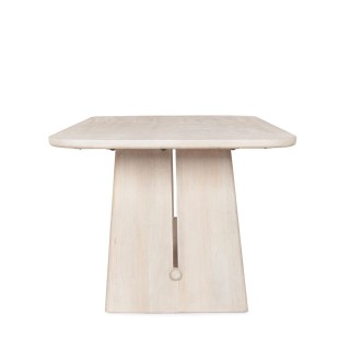 Table rectangulaire en manguier massif blanchi 8 places L200 TOKYO - HELLIN