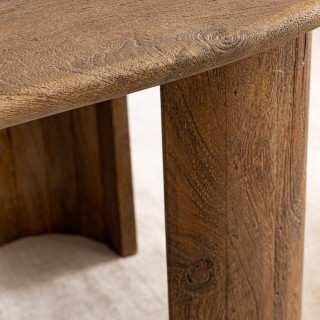 Table de salle à manger en manguier japandi 10 places L210 NAPLES - HELLIN