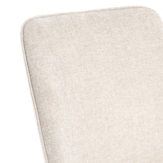 Chaises de salle à manger en tissu beige (lot de 4) CORINE - HELLIN