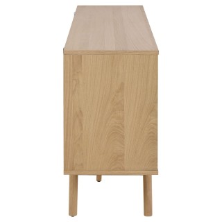 Buffet en bois blanchi 2 portes 4 tiroirs L180 MARTINE - HELLIN