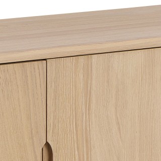 Buffet en bois blanchi 2 portes 4 tiroirs L180 MARTINE - HELLIN