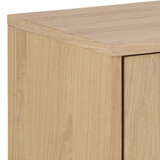 Buffet en bois blanchi 2 portes 4 tiroirs L180 MARTINE - HELLIN