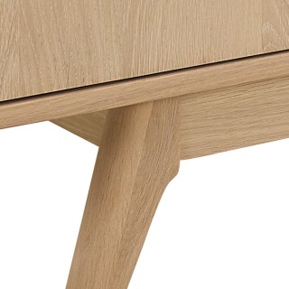 Buffet en bois blanchi 2 portes 4 tiroirs L180 MARTINE - HELLIN