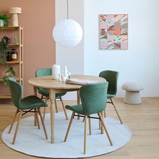 table ronde extensible Victoria + 4 chaises Matilda - Hellin