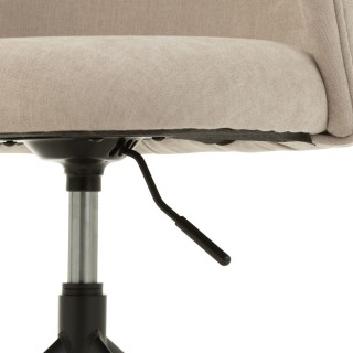 Lot de deux chaises pivotantes réglables en hauteur en tissu - MIA