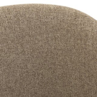 Lot de deux chaises pivotantes réglables en hauteur en lin MIA - HELLIN