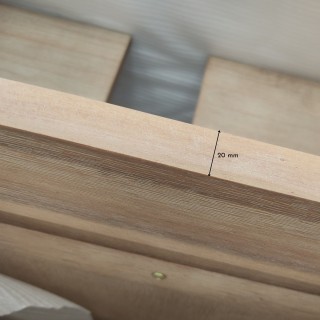 Meuble sous vasque simple 80 en acacia - Hellin