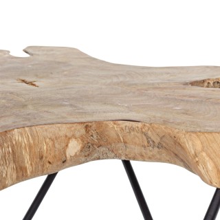 Bout de canapé en bois et pieds métal SAVANA - Hellin