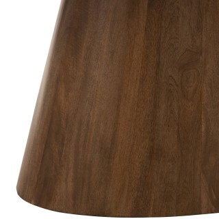 Table à manger ovale bois et marbre marron L210 10 places ROTTERDAM - HELLIN