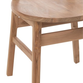 Chaises de salle à manger en teck naturel (lot de 2) FRASI - HELLIN