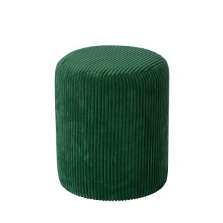 Poufs tabourets ronds en velours côtelé (lot de 2) CHARLISE - HELLIN