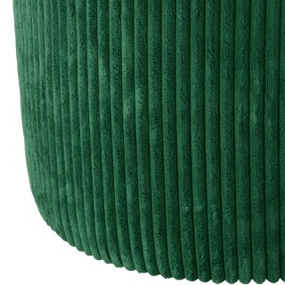 Poufs tabourets ronds en velours côtelé (lot de 2) CHARLISE - HELLIN