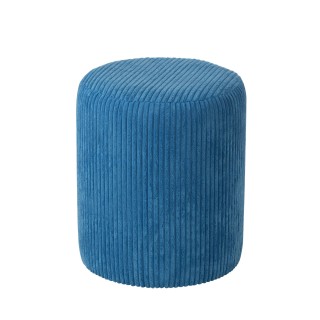 Poufs tabourets ronds en velours côtelé (lot de 2) CHARLISE - HELLIN