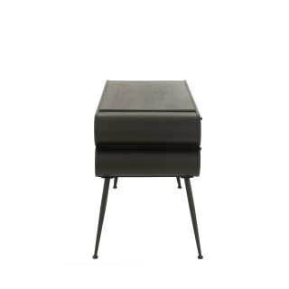 Bureau industriel en bois et métal noir 2 FORGE - HELLIN