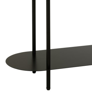 Etagère bibliothèque en métal noir 5 tablettes OVALO - HELLIN