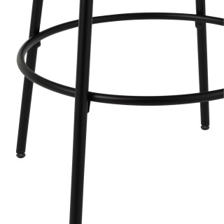 Table de bar ronde en bois et métal style industriel D60 VARNY - HELLIN