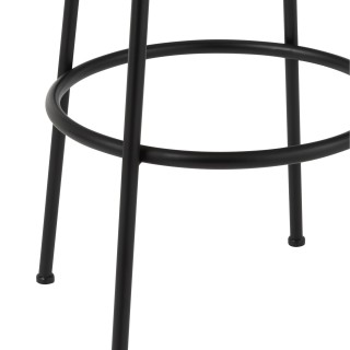 Tabourets de bar en bois et métal style industriel (lot de 2) VARNY - HELLIN