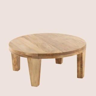 Table basse ronde en manguier naturel D80 MAKATI - HELLIN