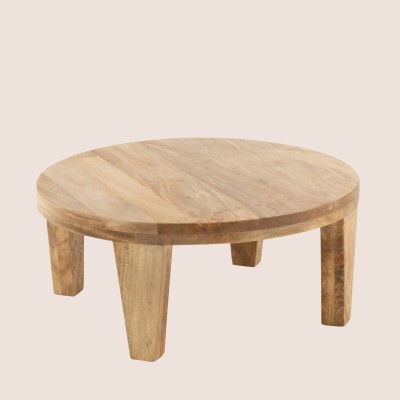 Table basse ronde en manguier naturel D80 MAKATI - HELLIN