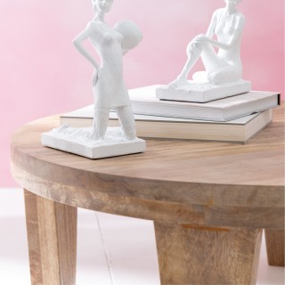 Table basse ronde en manguier naturel D80 MAKATI - HELLIN