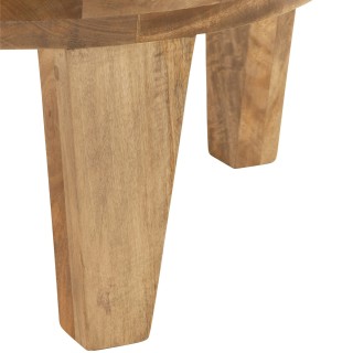 Table basse ronde en manguier naturel D80 MAKATI - HELLIN