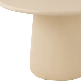 Table à manger ronde organique beige D118 MILLY - HELLIN