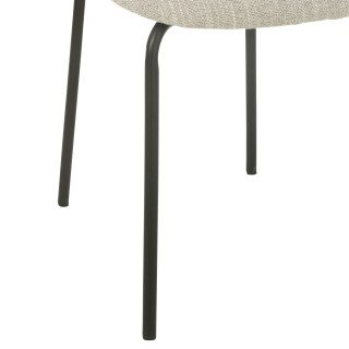 Chaises de salle à manger design en tissu beige (lot de 2)  ARKO - HELLIN