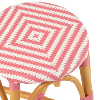 Tabourets parisiens avec assise tressée (lot de 2) MONTMARTRE - HELLIN