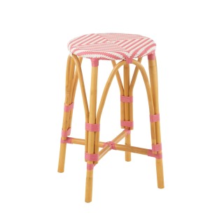 Tabourets de bar parisiens assise tressée (lot de 2) MONTMARTRE - HELLIN