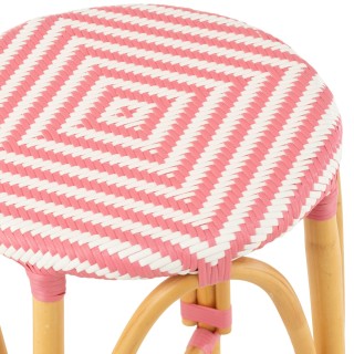 Tabourets de bar parisiens assise tressée (lot de 2) MONTMARTRE - HELLIN