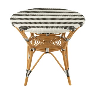 Table ronde parisienne tressée rayures D90 2 places MONTMARTRE - HELLIN