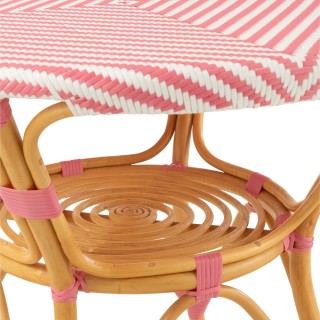 Table ronde parisienne tressée D90 2 places MONTMARTRE - HELLIN