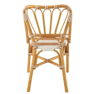 Chaises parisiennes tressées rayures (lot de 2) MONTMARTRE - HELLIN